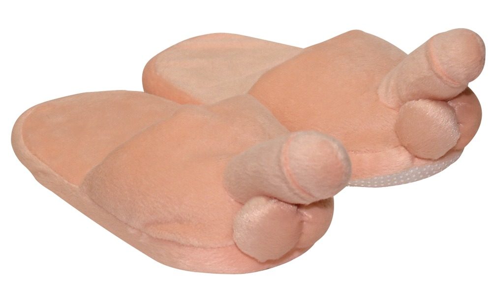 Hausschuhe ?Plüsch-Penis?, passend bis Gr. 40