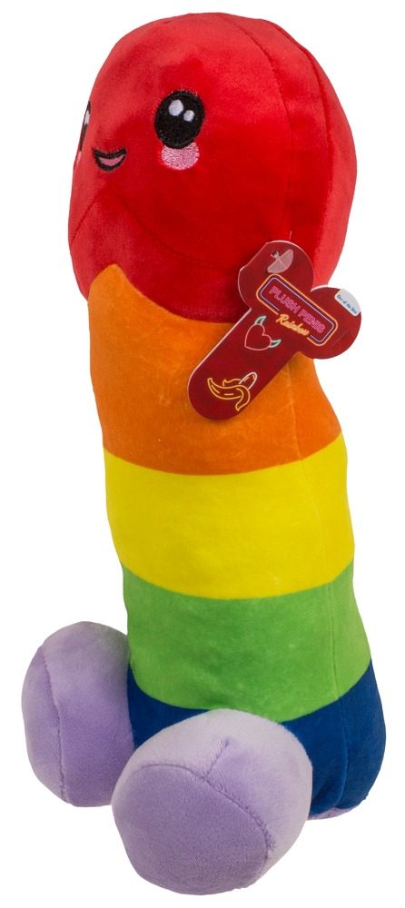 Plüsch-Penis ?Regenbogen? mit Plüsch-Hoden