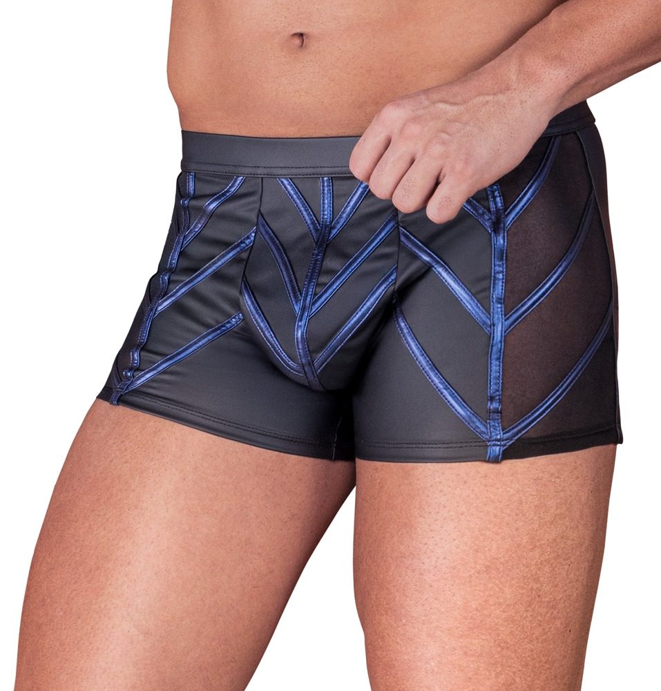 Pants im stylischen Material-Mix