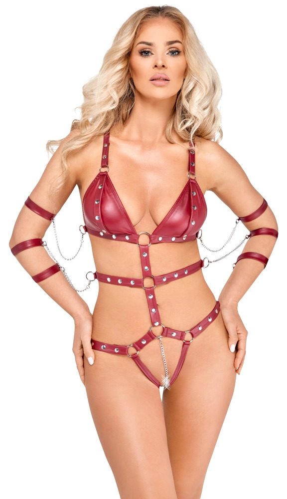 Body ouvert mit 6 abnehmbaren Fesseln