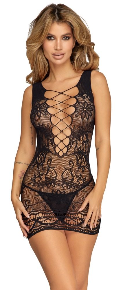 Kleid plus Spitzen-String