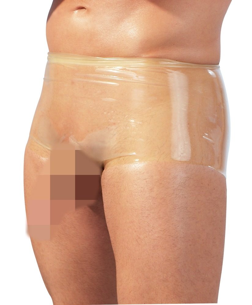 Pants mit Hülle für Penis und Hoden, Latex