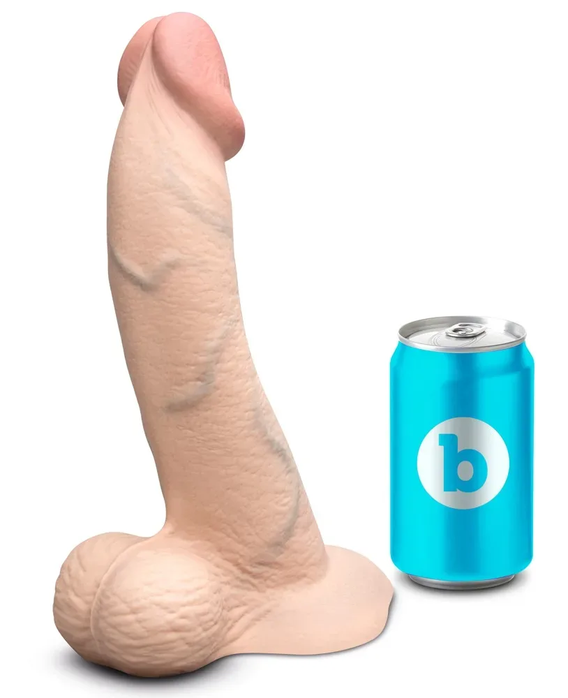 Naturdildo ?slipskin curvy? mit Saugfuß