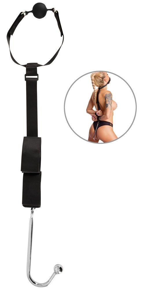 Bondage-Set mit Analhaken & Knebel