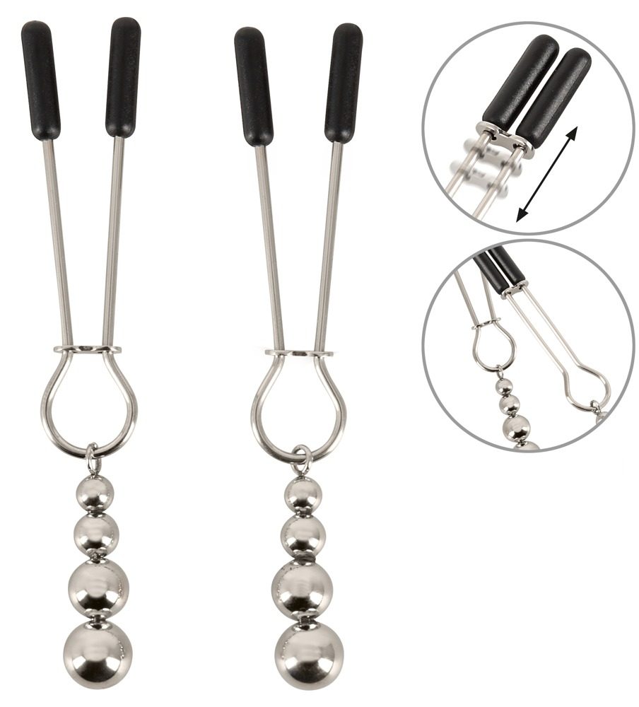 Nippelklemmen mit Kugelschmuck