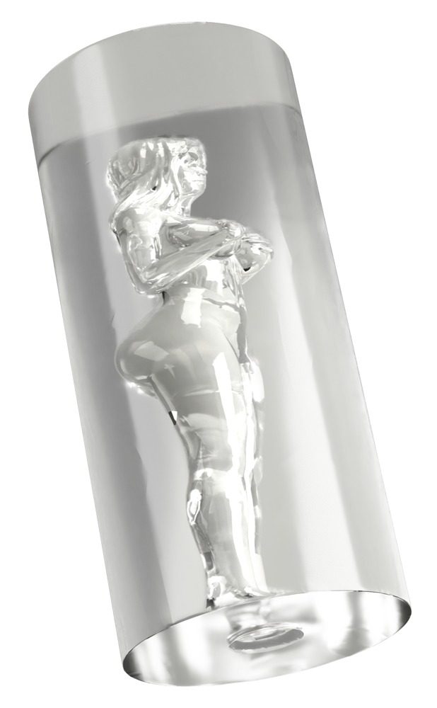 Masturbator ?Female Shaped Tunnel? innen mit 3D-Silhouetten-Struktur