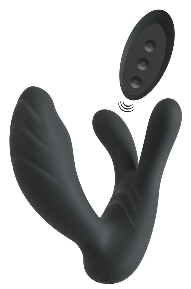 Vibrator ?RC G-&P-Spot? mit Klitoris-/Hodenstimulator