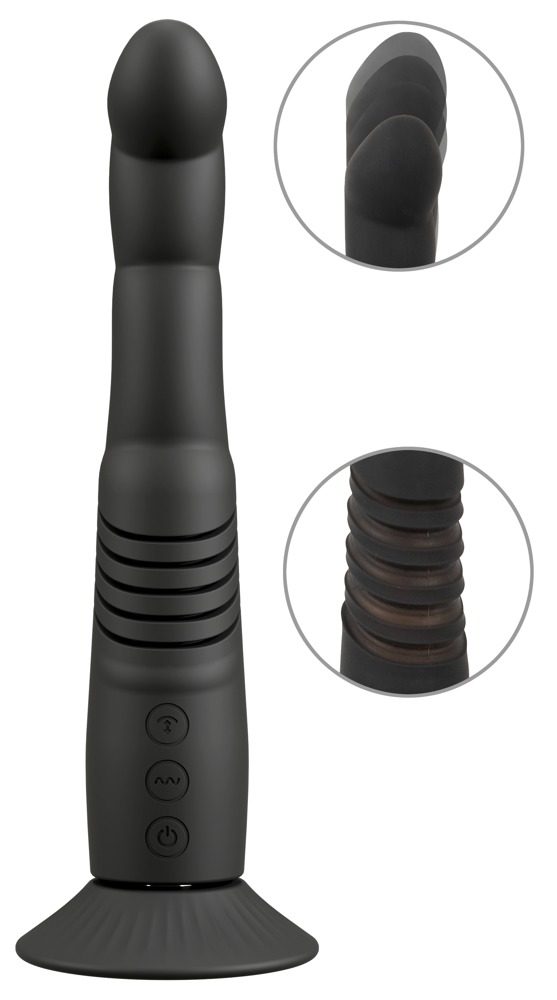 Stoßvibrator ?G and P-Spot? mit abschraubbarem Saugfuß