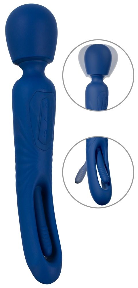 Massagestab ?2in1 Wand with Flicking Tongue?, beidseitig verwendbar