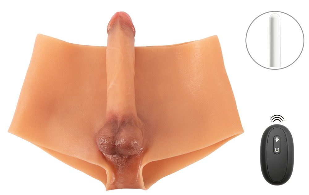 Silikon-Pants ?Ultra Realistic Vibrating? mit Vibro-Penis und Hoden