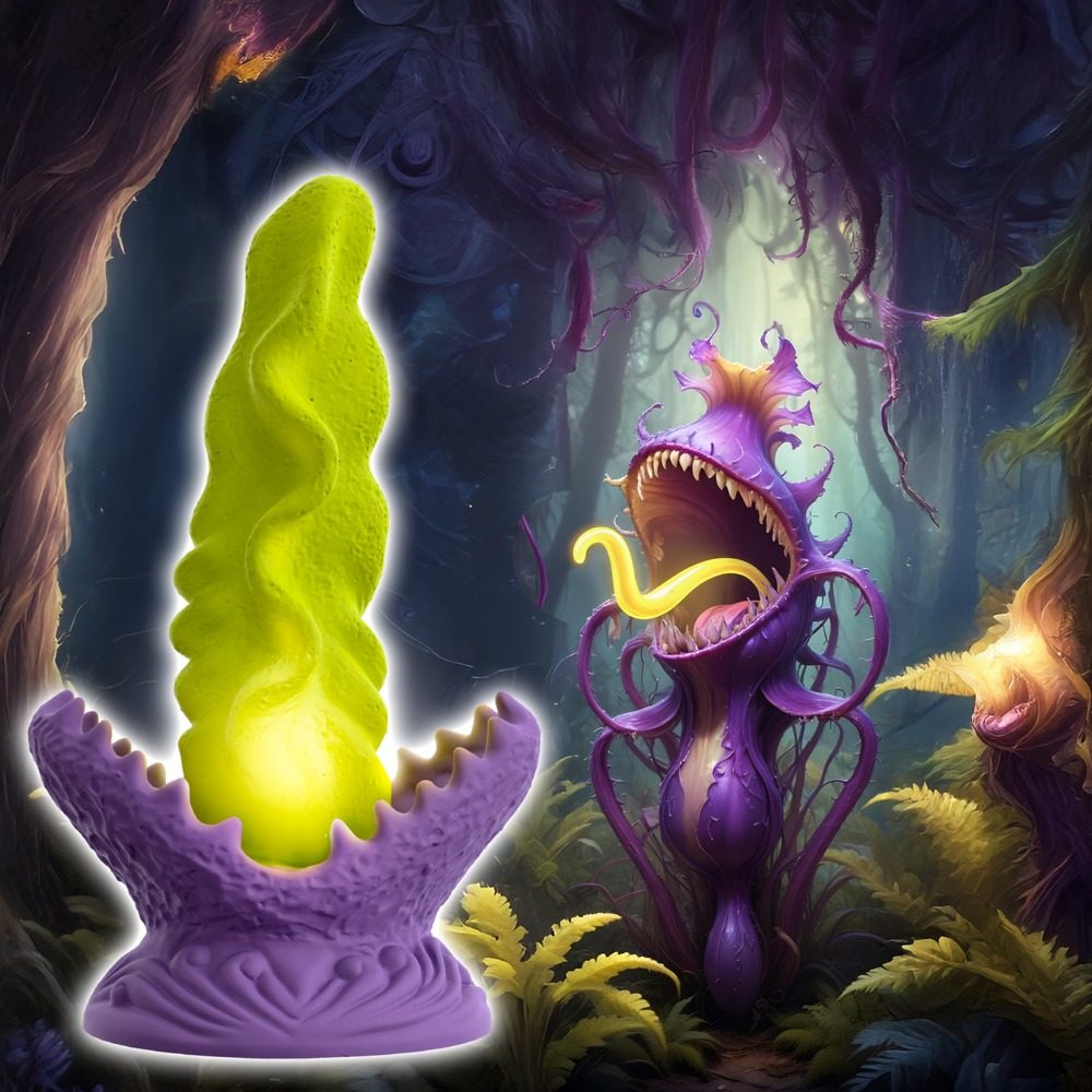 Dildo ?Passionate Plant? mit LED-Beleuchtung in 10 Modi