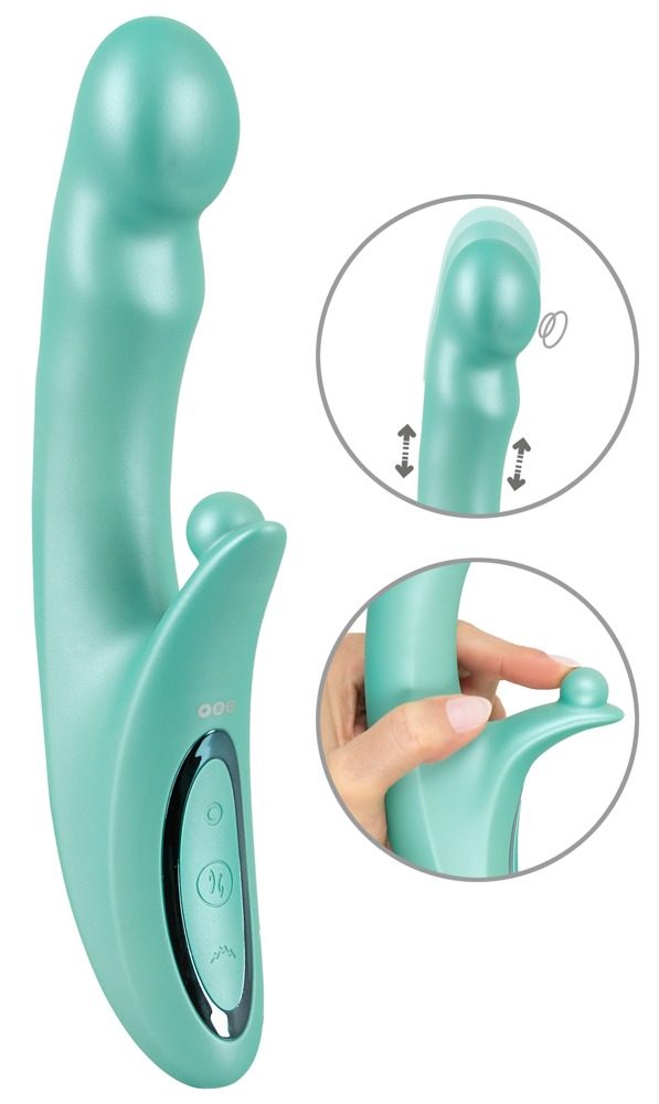 Rabbitvibrator ?be Warming? mit pulsierender Stoßfunktion