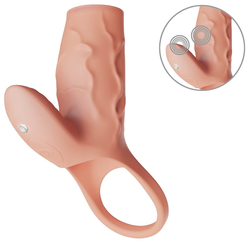 Penismanschette ?RealSleeve Clit? mit 2 Motoren