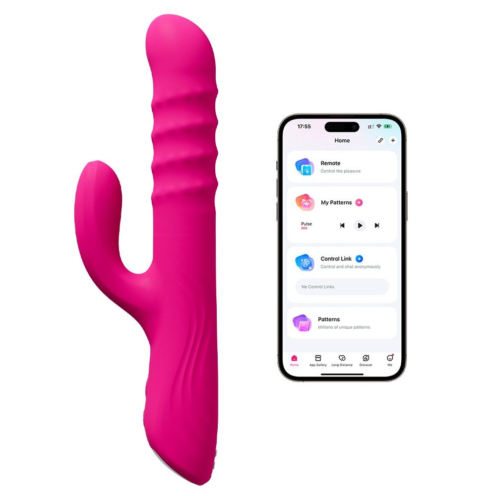 Lovense Velvo App Controlled Rabbit Vibrator with Rotating Beads