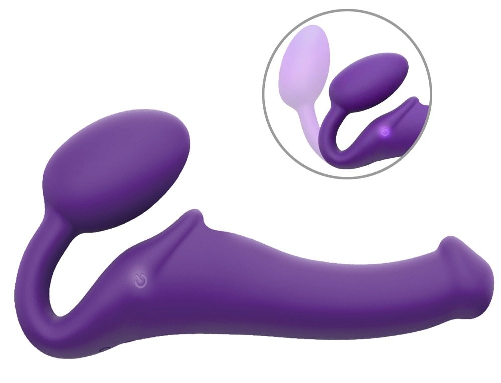 Strapless Strap-on ?Vibrating Bendable? mit 3 Motoren