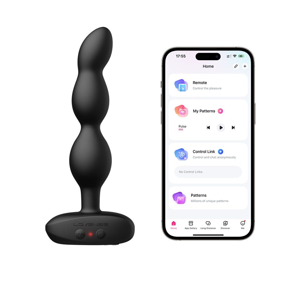 Lovense Ridge App-gesteuerte rotierende und vibrierende Anal Beads