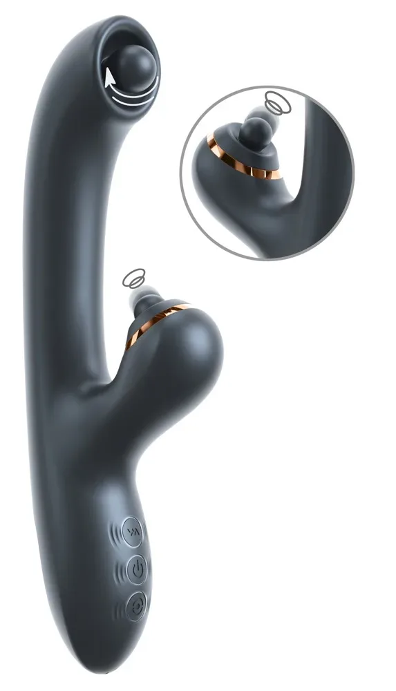 Rabbitvibrator ?be Rolling? mit Stimulationskugeln