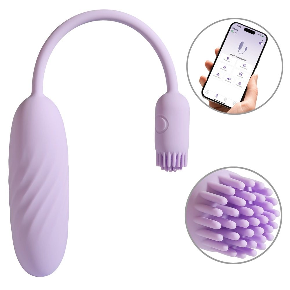 Svakom Plume App Controlled Insertable Vibrator with Tail for Clitoral Stimulation