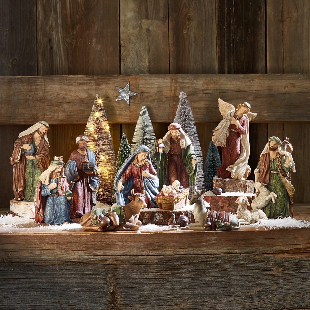 Krippenfiguren 11er Set Christi