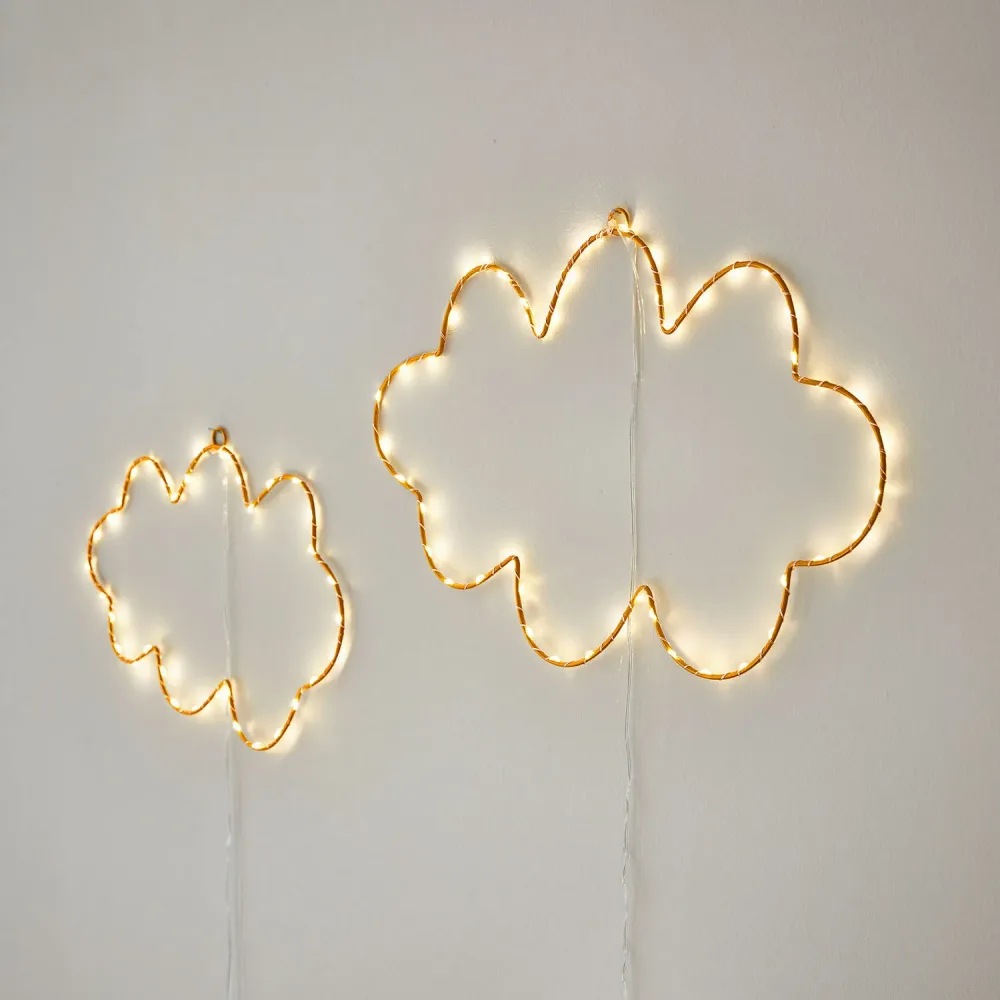 LED-Leuchtdeko 2er Set Elenar