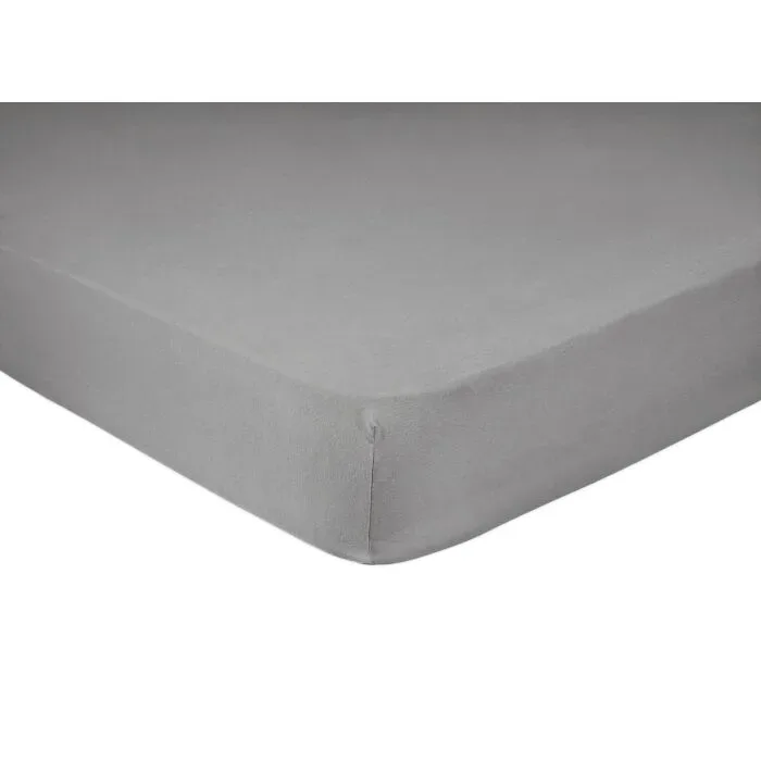 Esprit - Uni Jersey Fixleintuch, 140-160 x 200 cm, Chrom