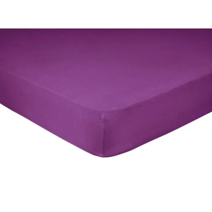 Esprit - Uni Jersey Fixleintuch, 200 x 200 cm, Brombeere