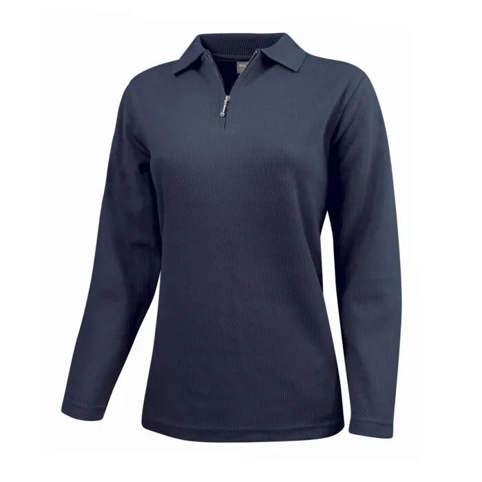 Sweat-Shirt mit feiner Ripp-Optik