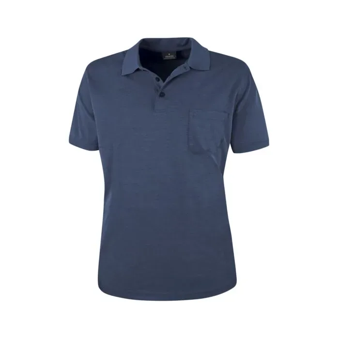 Ragman - Poloshirt  Bequem sitzend-Softknit-Polo, für Damen, Blau, Größe XL