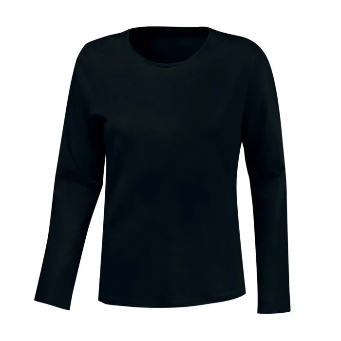 Basic Langarm-Shirt uni