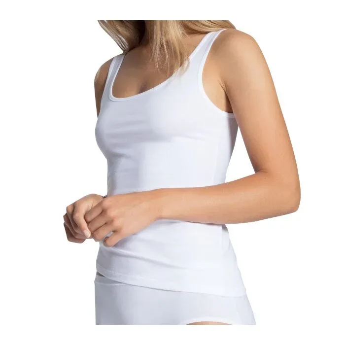 Calida - Unterhemd, ärmellos, für Damen, Weiss, Größe M