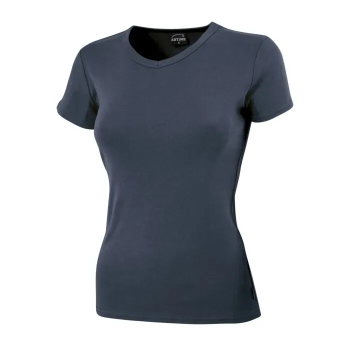 Schlichtes V-Neck Damen T-Shirt