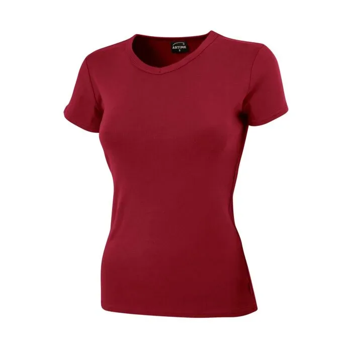 Schlichtes V-Neck Damen T-Shirt