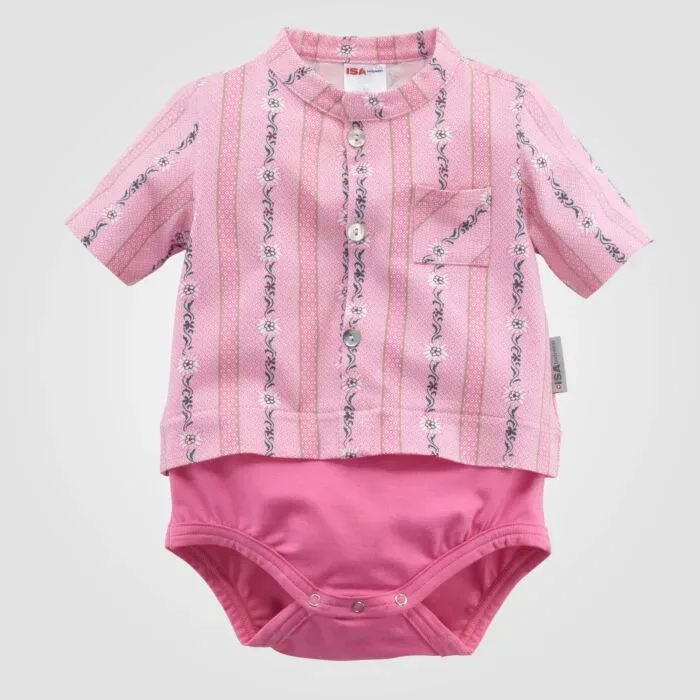 ISA Baby Body Edelweiss mit Brusttasche