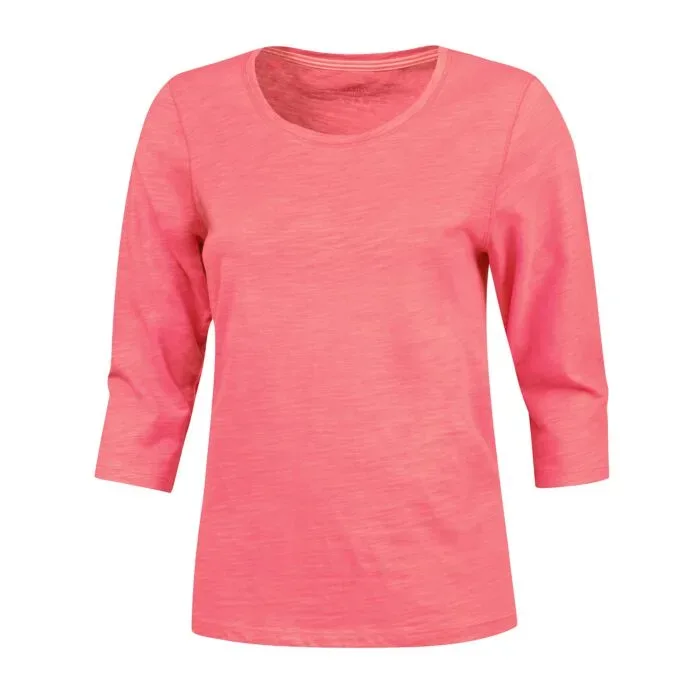 Basic 3/4 Arm Shirt Flammgarn-Optik