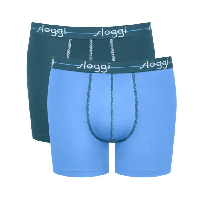 Sloggi - Boxershort  Figurbetont-Start Short C2P box, für Damen, Blau, Größe L