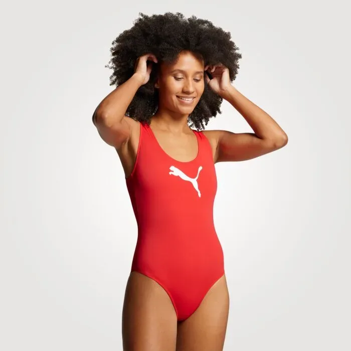 PUMA Damen Badeanzug rot | L