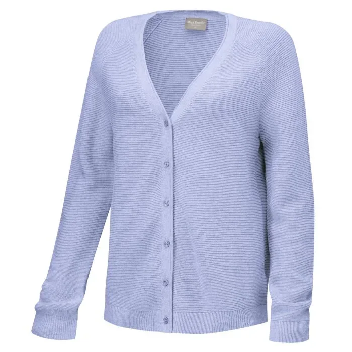 Strickjacke mit Rippstruktur
