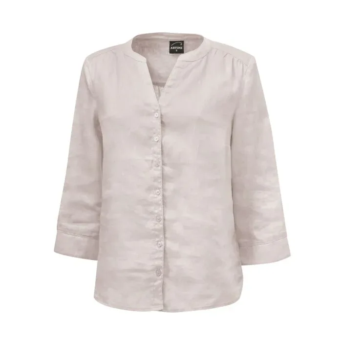 Lockere Leinen-Bluse