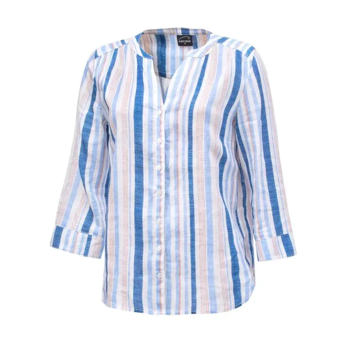 Sommerliche Leinen-Bluse
