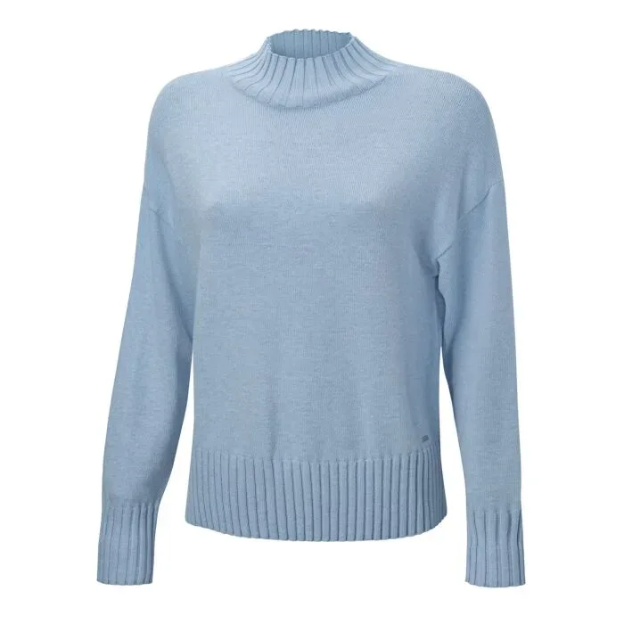 Locker geschnittener Pullover mit Stehkragen