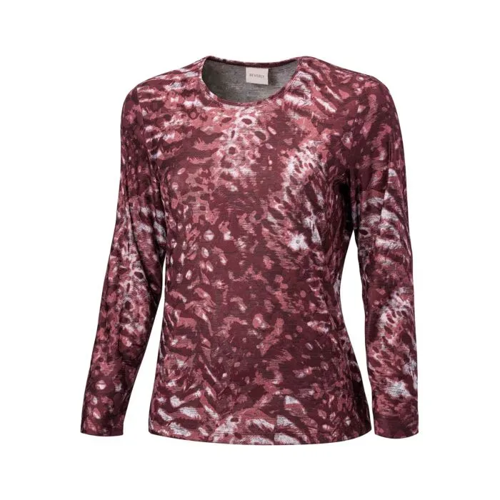 Langarmshirt mit abstraktem Animalprint