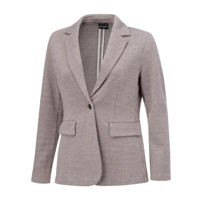 Damen Blazer mit Pepitamuster