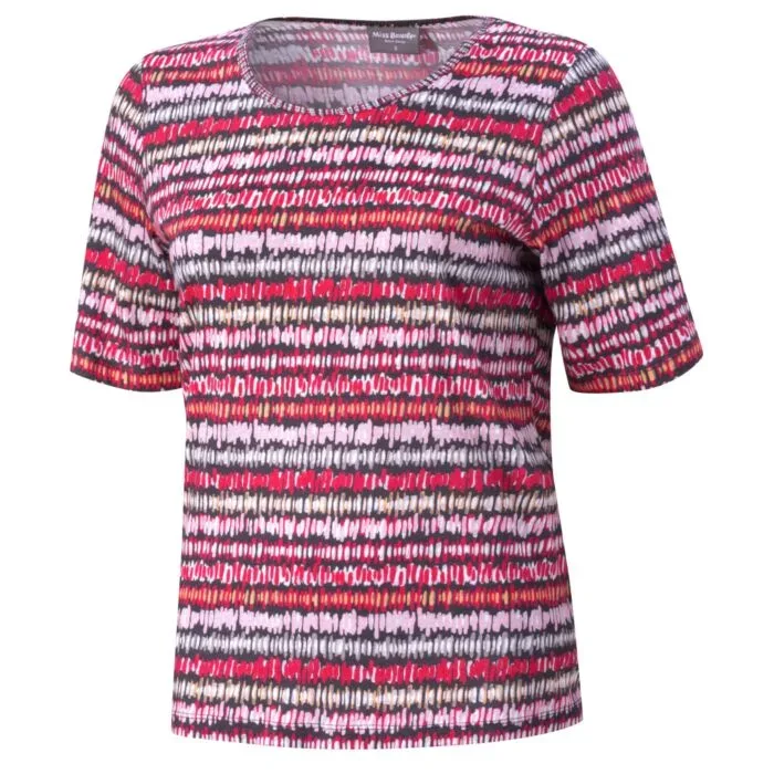 T-Shirt mit Allover-Print und Rundhalsausschnitt
