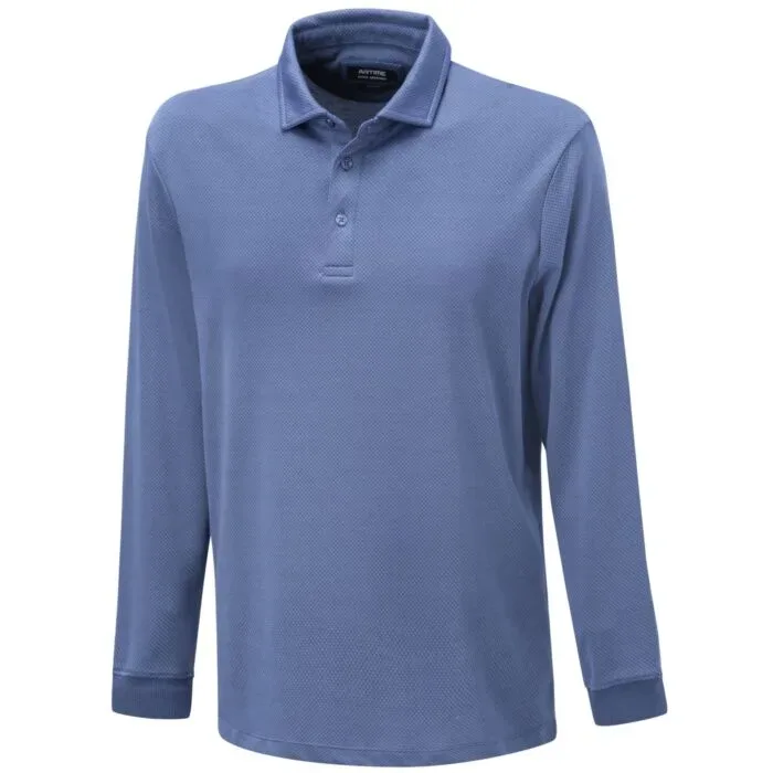 Langarm Poloshirt mit Knopfleiste