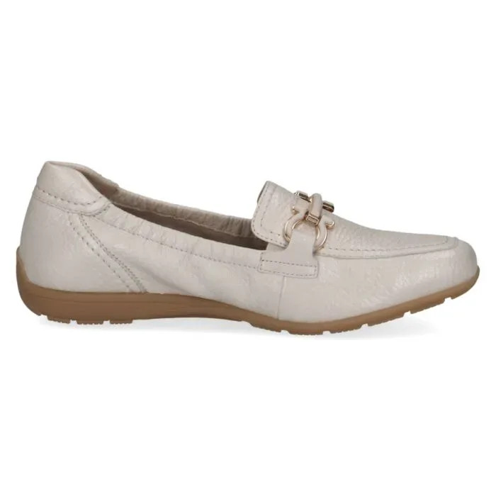 Caprice Mokassin aus weichem Leder sand