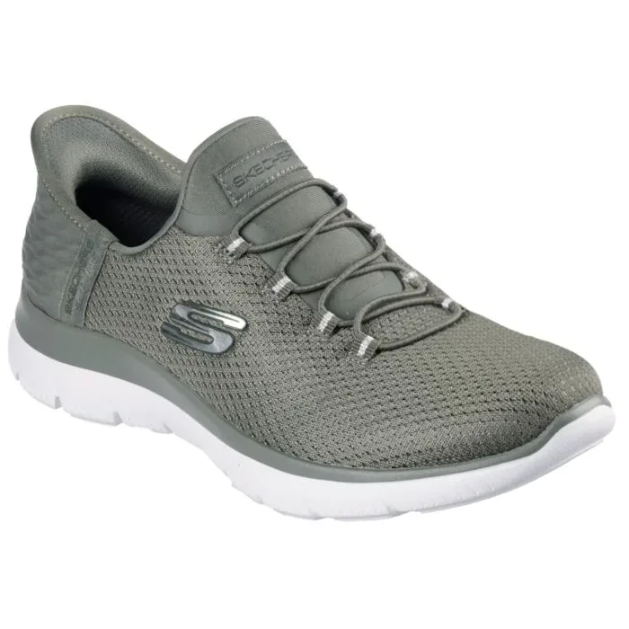 Skechers Slip INS Schlupfschuh für Damen olive