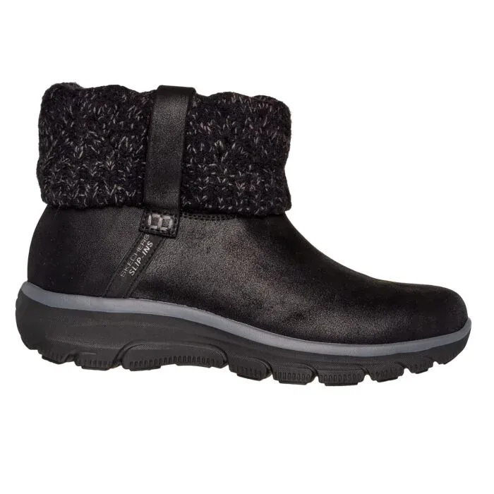 Skechers Slip INS Schlupfstiefel für Damen schwarz