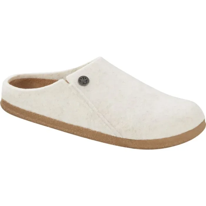 Birkenstock Hausschuh Zermatt für Damen und Herren aus Wollfilz weiss