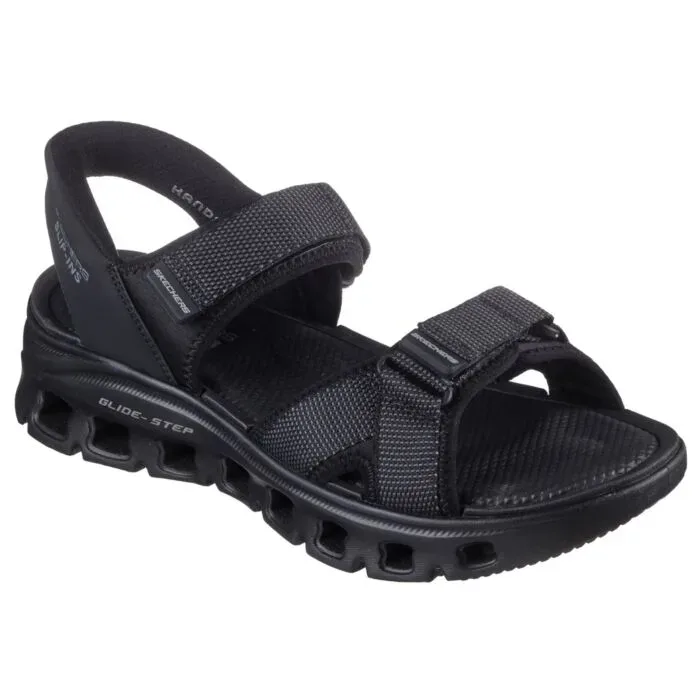 Skechers Glide Step Sandale für Herren schwarz