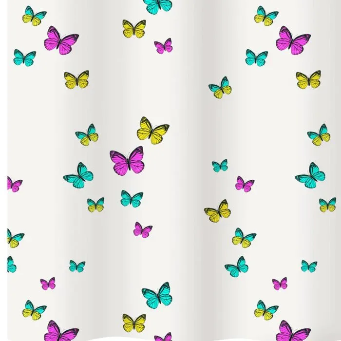 Diaqua - Duschvorhang Textil Papillon, 180X180CM, Multicolor